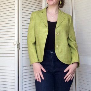 Light-green Silk Blazer